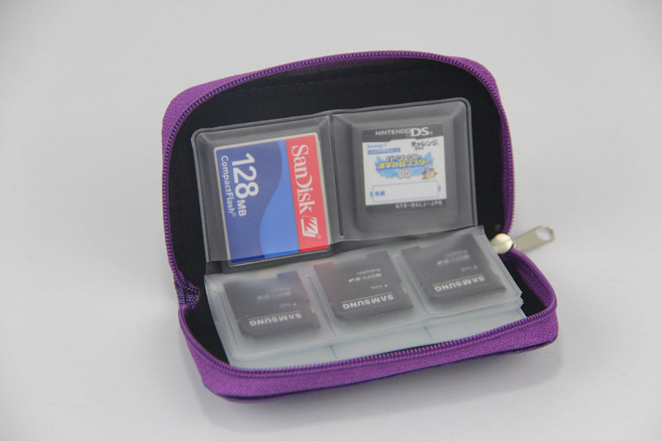Candy Color SD Cards Carrying Pouch